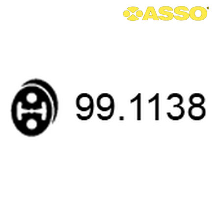 99.1138 ASSO ASSO  Кронштейн, система выпуска ОГ