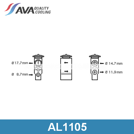 AL1105 AVA QUALITY COOLING AVA QUALITY COOLING  Расширительный клапан кондиционера