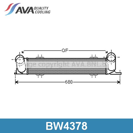 BW4378 AVA QUALITY COOLING AVA QUALITY COOLING  Интеркулер