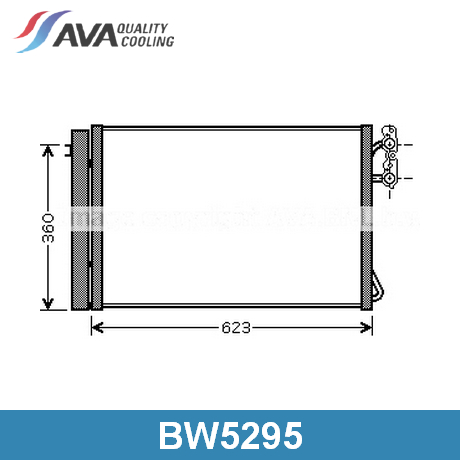 BW5295 AVA QUALITY COOLING AVA QUALITY COOLING  Радиатор кондиционера; Конденсатор