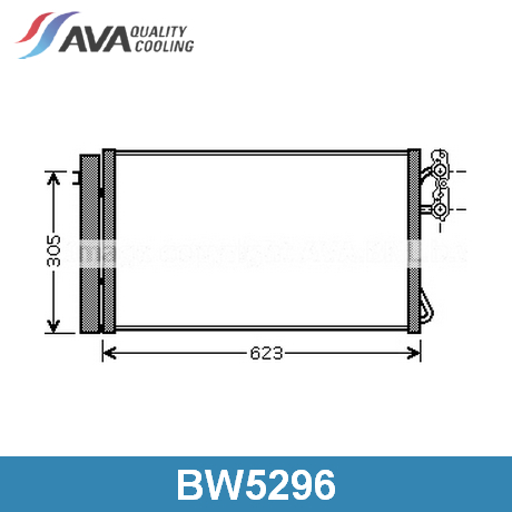 BW5296 AVA QUALITY COOLING AVA QUALITY COOLING  Радиатор кондиционера; Конденсатор