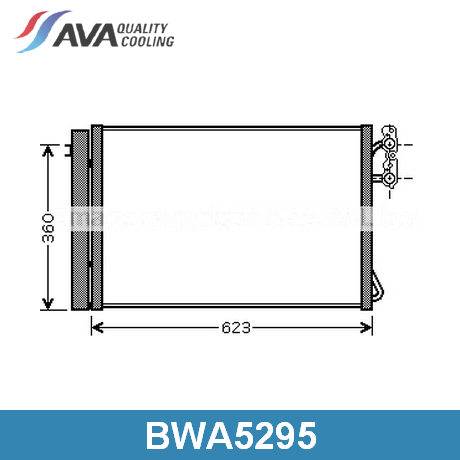 BWA5295 AVA QUALITY COOLING AVA QUALITY COOLING  Радиатор кондиционера; Конденсатор