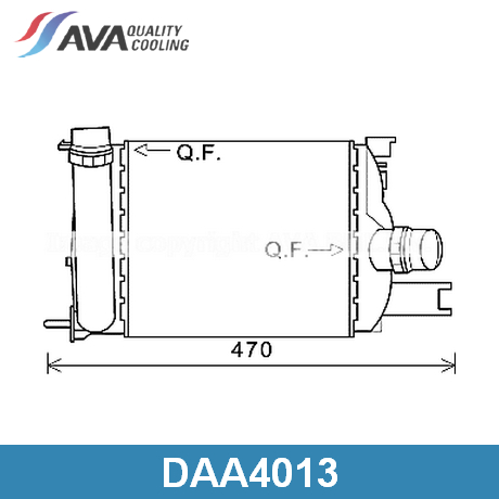 DAA4013 AVA QUALITY COOLING AVA QUALITY COOLING  Интеркулер