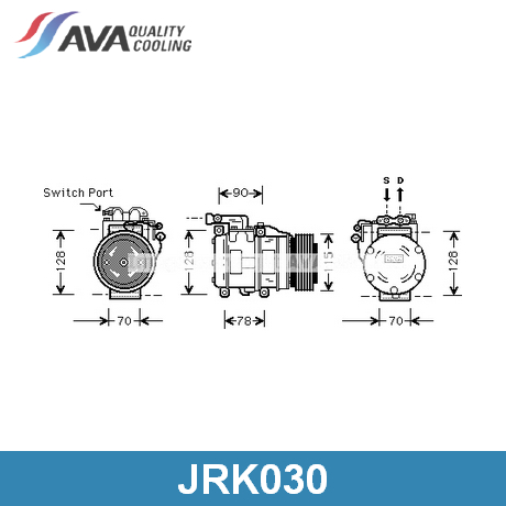 JRK030 AVA QUALITY COOLING AVA QUALITY COOLING  Компрессор кондиционера