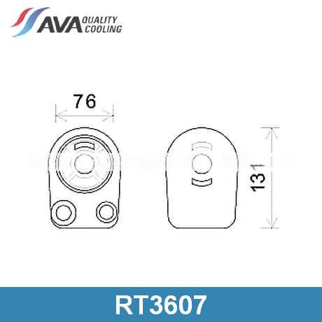RT3607 AVA QUALITY COOLING AVA QUALITY COOLING  Радиатор масляный двигателя