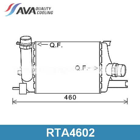 RTA4602 AVA QUALITY COOLING AVA QUALITY COOLING  Интеркулер