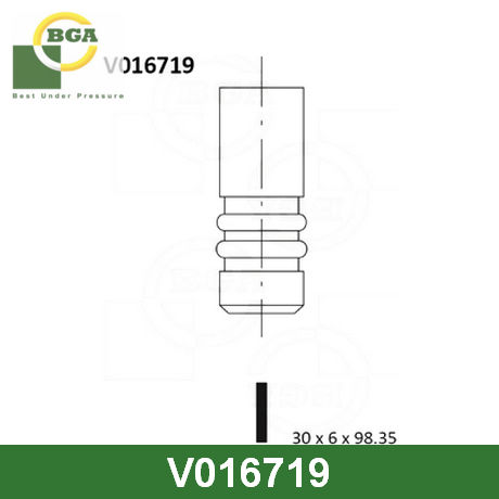 V016719 BGA  Выпускной клапан