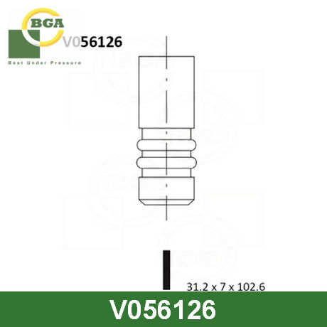 V056126 BGA  Выпускной клапан