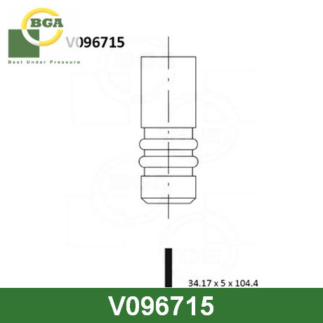 V096715 BGA BGA  Впускной клапан ГРМ