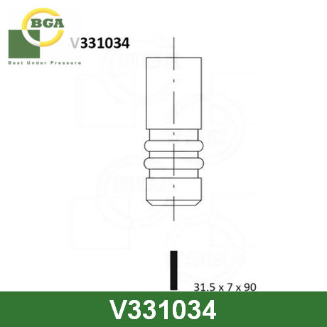 V331034 BGA  Выпускной клапан