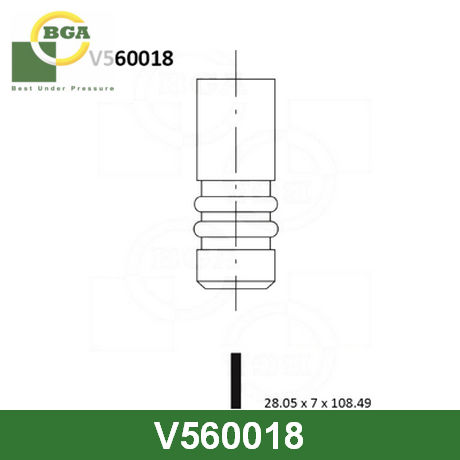 V560018 BGA  Выпускной клапан