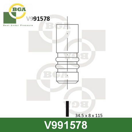 V991578 BGA  Выпускной клапан