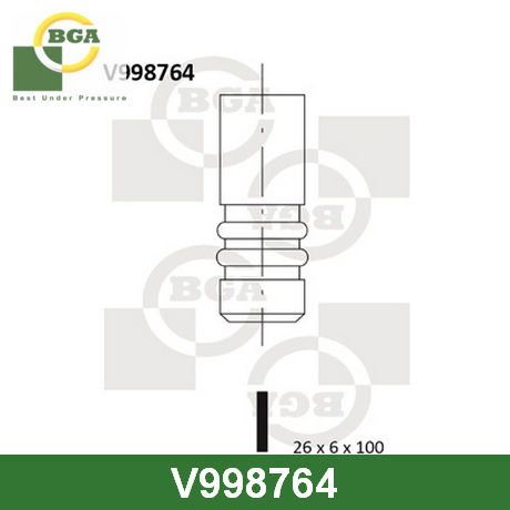 V998764 BGA BGA  Впускной клапан ГРМ