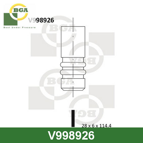 V998926 BGA  Впускной клапан