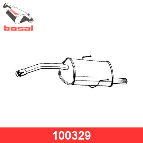 100-329 BOSAL BOSAL  Глушитель выхлопных газов конечный