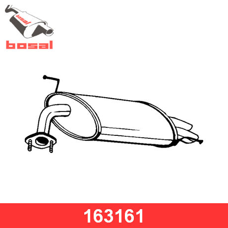 163-161 BOSAL  Глушитель выхлопных газов конечный