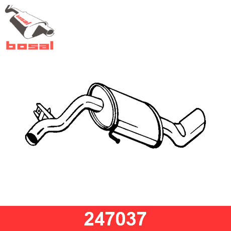247-037 BOSAL BOSAL  Глушитель выхлопных газов конечный