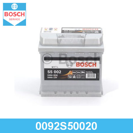 0 092 S50 020 BOSCH BOSCH  Аккумулятор; Аккумуляторная батарея стартерная