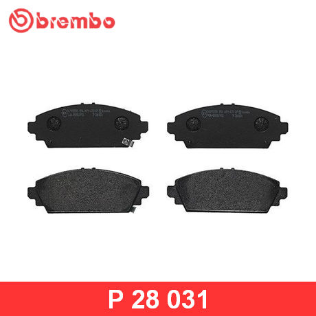 P 28 031 BREMBO  Комплект тормозных колодок, дисковый тормоз