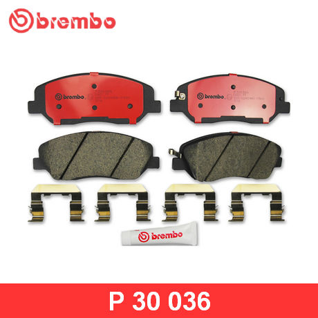 P 30 036 BREMBO  Комплект тормозных колодок, дисковый тормоз