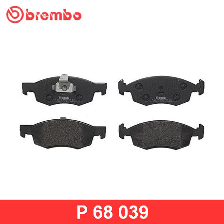 P 68 039 BREMBO  Комплект тормозных колодок, дисковый тормоз
