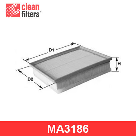 MA3186 CLEAN FILTERS CLEAN FILTERS  Воздушный фильтр