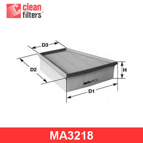 MA3218 CLEAN FILTERS CLEAN FILTERS  Воздушный фильтр