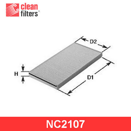 NC2107 CLEAN FILTERS CLEAN FILTERS  Фильтр салонный; Фильтр кондиционера; Фильтр очистки воздуха в салоне;