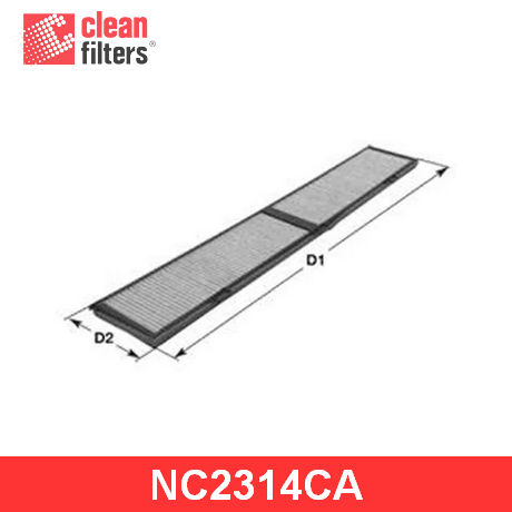 NC2314CA CLEAN FILTERS CLEAN FILTERS  Фильтр салонный; Фильтр кондиционера; Фильтр очистки воздуха в салоне;