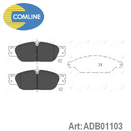 ADB01103 COMLINE COMLINE  Колодки тормозные дисковые комплект