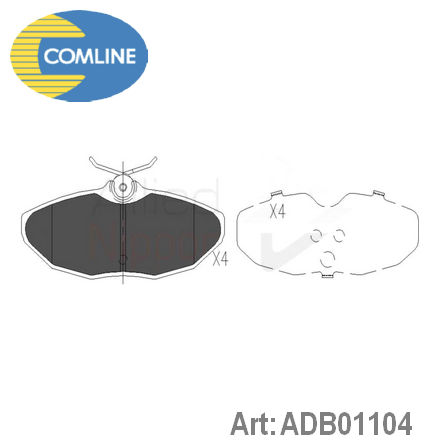 ADB01104 COMLINE COMLINE  Колодки тормозные дисковые комплект
