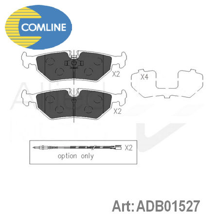 ADB01527 COMLINE COMLINE  Колодки тормозные дисковые комплект