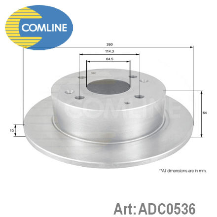 ADC0536 COMLINE  Тормозной диск