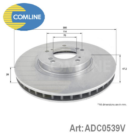 ADC0539V COMLINE  Тормозной диск