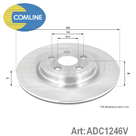ADC1246V COMLINE  Тормозной диск