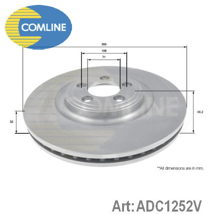 ADC1252V COMLINE  Тормозной диск