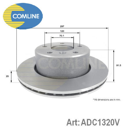 ADC1320V COMLINE  Тормозной диск