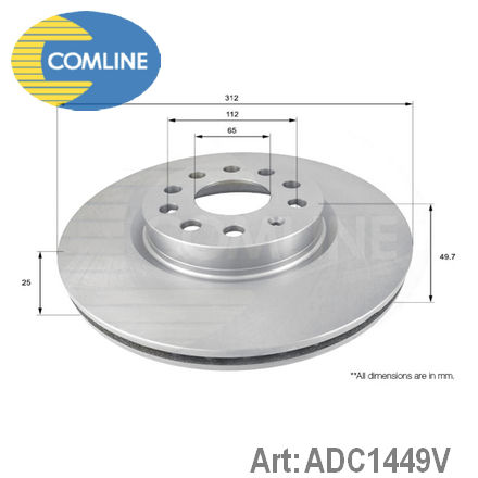 ADC1449V COMLINE  Тормозной диск