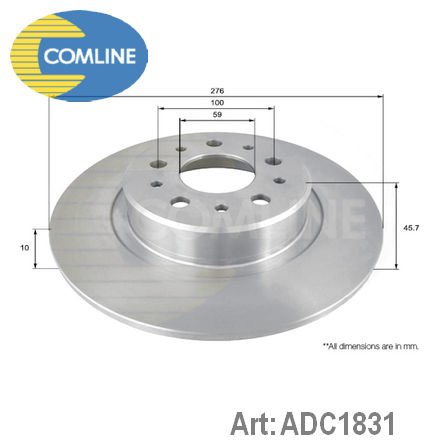 ADC1831 COMLINE COMLINE  Тормозной диск