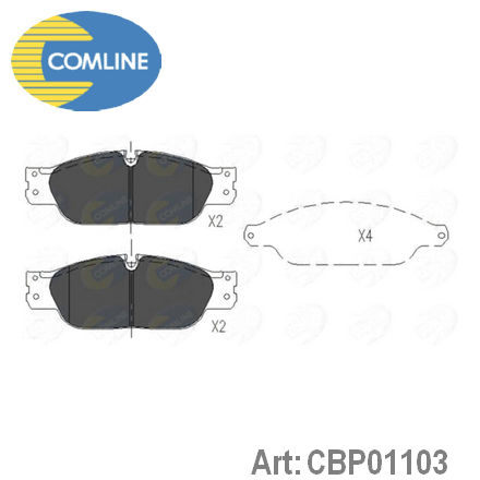 CBP01103 COMLINE COMLINE  Колодки тормозные дисковые комплект