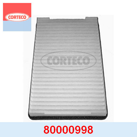 80000998 CORTECO CORTECO  Фильтр салонный; Фильтр кондиционера; Фильтр очистки воздуха в салоне;