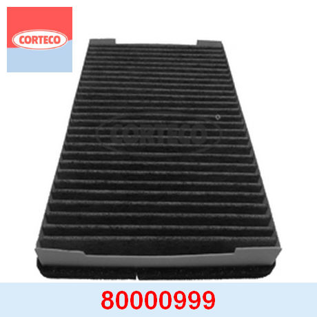 80000999 CORTECO CORTECO  Фильтр салонный; Фильтр кондиционера; Фильтр очистки воздуха в салоне;