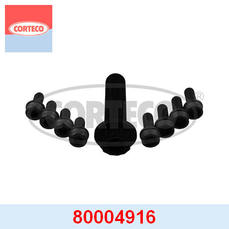 80004916 CORTECO  Комплект болтов, ременный шкив - коленчатый вал