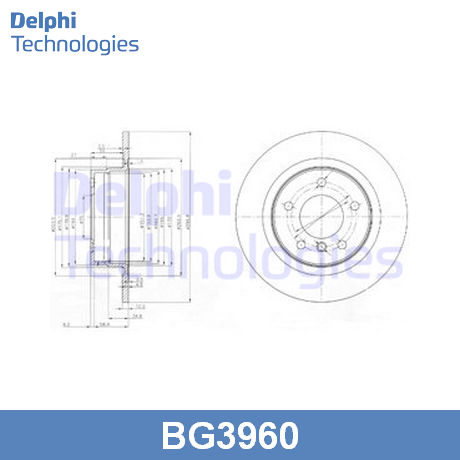 BG3960 DELPHI DELPHI  Тормозной диск