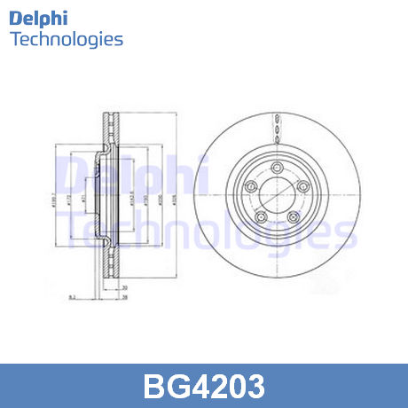 BG4203 DELPHI  Тормозной диск
