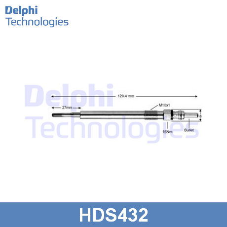 HDS432 DELPHI  Свеча накаливания