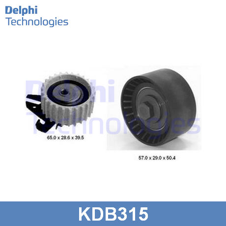 KDB315 DELPHI DELPHI  Комплект ремня ГРМ с роликами; Ремень ГРМ в комплекте с роликами; Ремень ГРМ комплект;