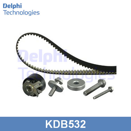 KDB532 DELPHI DELPHI  Комплект ремня ГРМ с роликами; Ремень ГРМ в комплекте с роликами; Ремень ГРМ комплект;