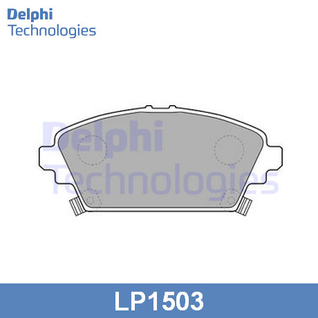 LP1503 DELPHI  Комплект тормозных колодок, дисковый тормоз