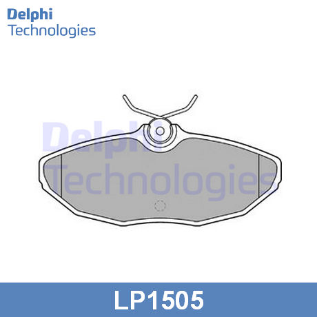 LP1505 DELPHI  Комплект тормозных колодок, дисковый тормоз